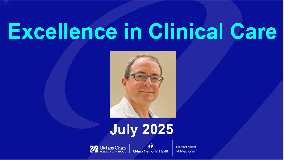  Excellence in Clinical Care, July 2025, image of Lawrence Rosenthal, MD, PhD