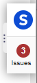 Siteimprove CMS plugin in it's condensed state along the right side of the CMS editing area.