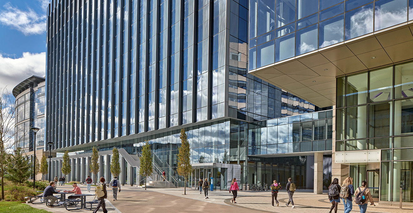 Outside of the Paul J. DiMare Center
