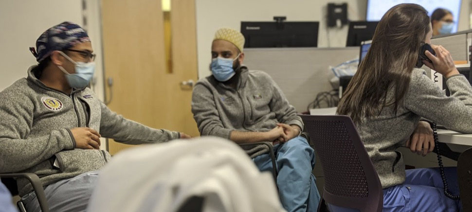 Physicians in clinic