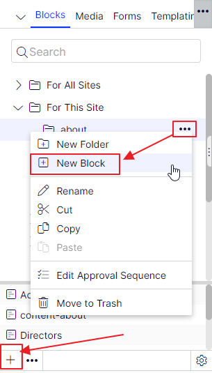 create a block