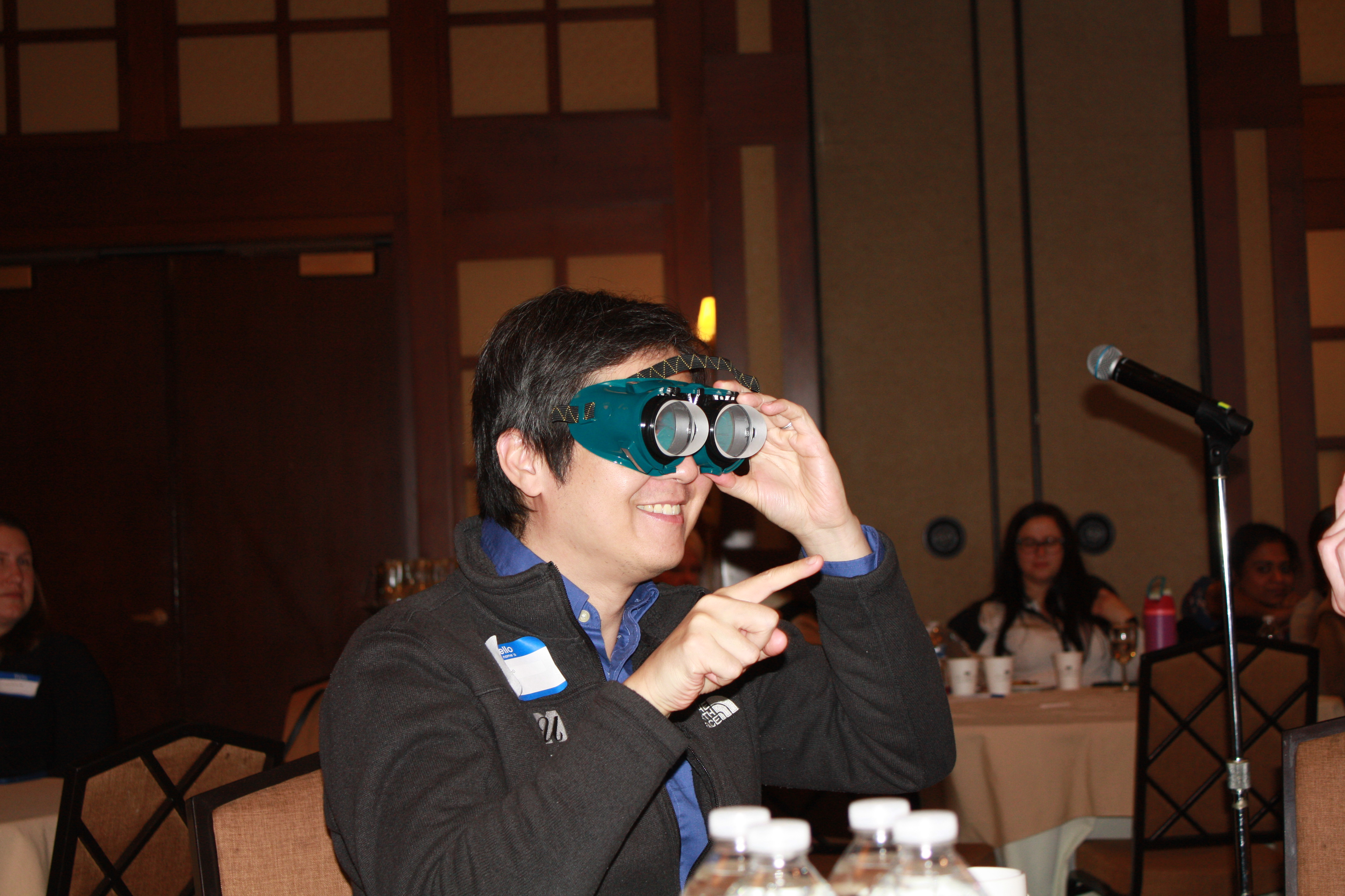 Rigel Chan wearing goggles