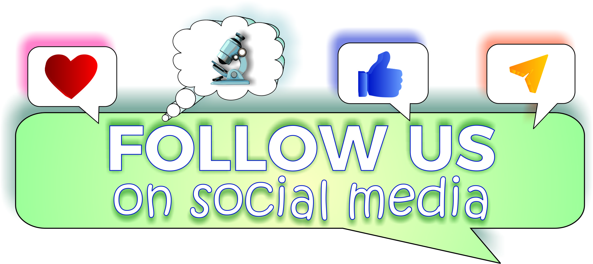 follow us on social media