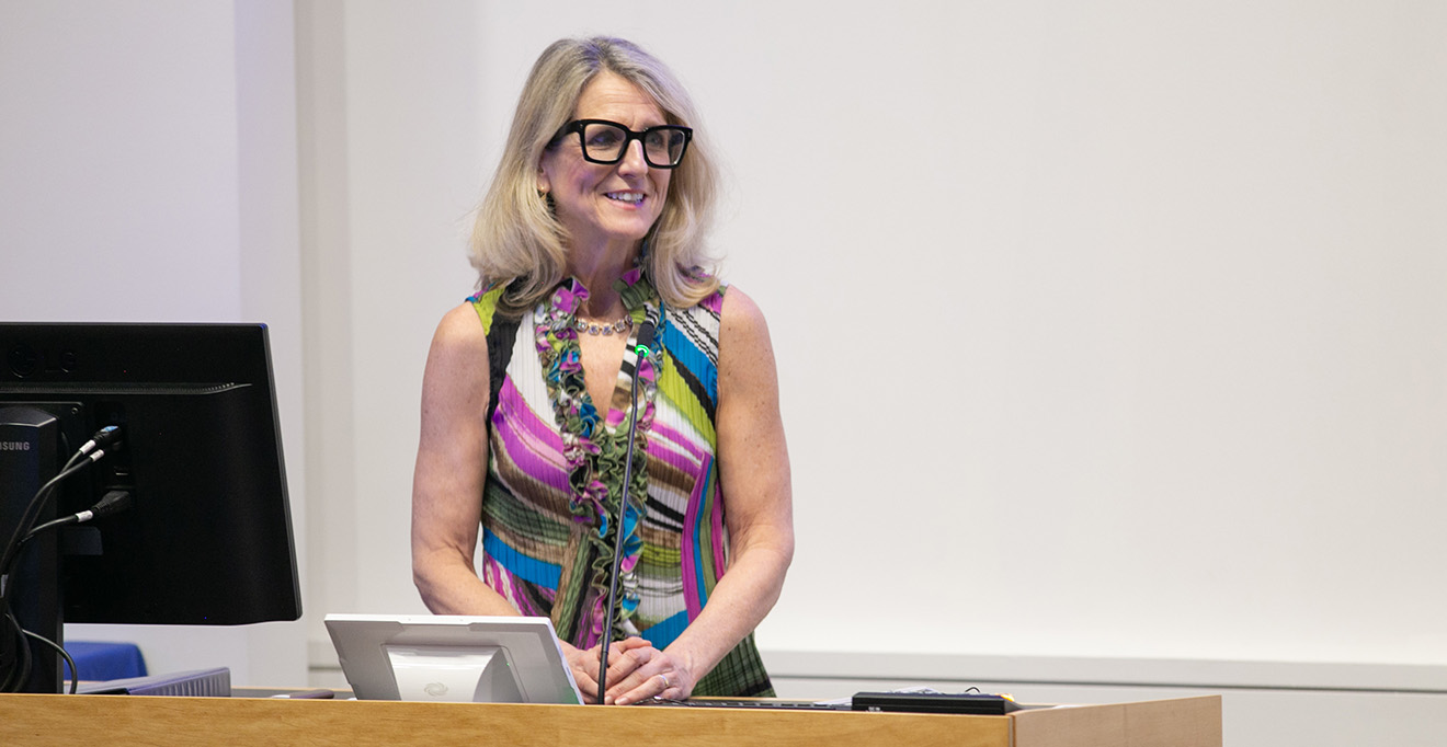 Photo of Mary Callery O’Brien, MD, delivered the annual honorary Last Lecture at the Education Recognition Awards