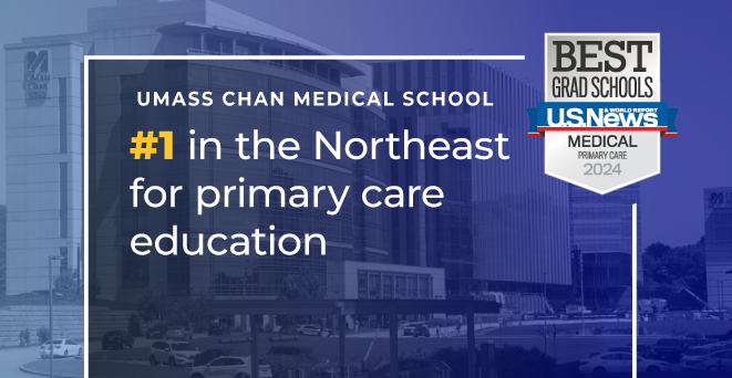 Graphic that says #1 in the Northeast for primary care education