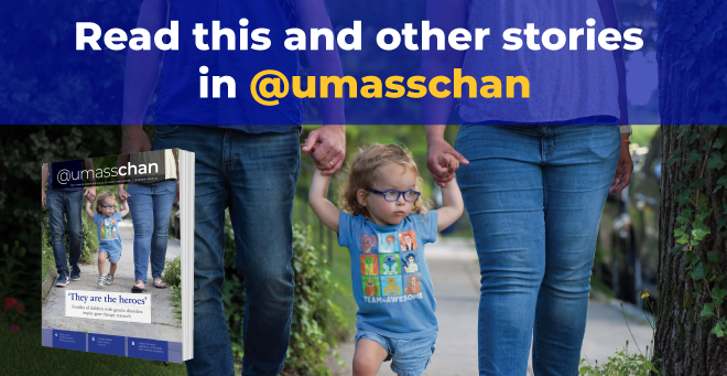 Cover for the winter 2023-24 issue of @umasschan magazine.