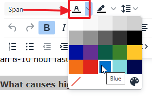 CMS color picker