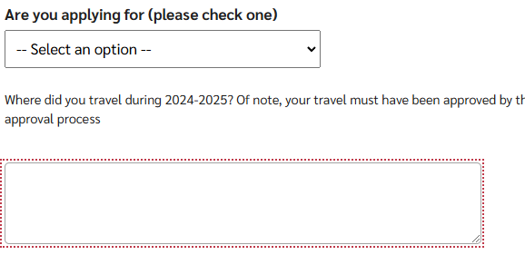 depicting how Siteimprove add a red border and red color overlay to display where issues are located on a page, this one is highlighting form fields