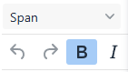WYSIWYG menu for Format > Font Size